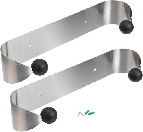 ECOTRIC Wall Mount Paper Towel Rack, Stainless Steel Kitchen Paper Towel Holder Under Cabinet，Silver Stylish Convenient Rollable Space-Saving Design in Saudi Arabia