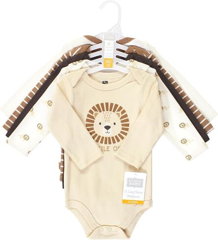 Hudson Baby Unisex Baby Cotton Long-sleeve Bodysuits, Nyc, 18-24 Months US in Saudi Arabia
