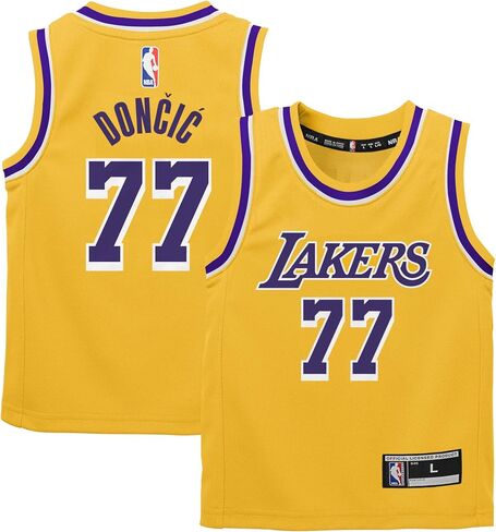 Luka Doncic Los Angeles Lakers NBA Kids 4-7 Yellow Gold Icon Edition Player Jersey in Saudi Arabia