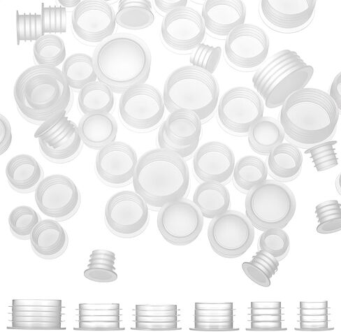60 Pack Salt and Pepper Shaker Plugs 6 Size Salt Shaker Plug Replacement Reusable Salt-Shaker Stopper Round End Caps Plugs for Neck Diameters 0.39", 0.47", 0.55", 0.63", 0.7", 0.9"Bottles in Saudi Arabia