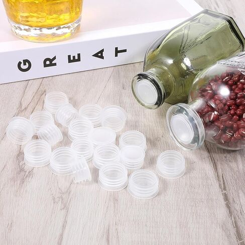 60 Pack Salt and Pepper Shaker Plugs 6 Size Salt Shaker Plug Replacement Reusable Salt-Shaker Stopper Round End Caps Plugs for Neck Diameters 0.39", 0.47", 0.55", 0.63", 0.7", 0.9"Bottles in Saudi Arabia