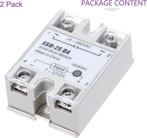 DMIOTECH 3 PCS SSR-25DA 3-32V DC INPUT إلى 24-380V AC TOPRESS SONDER SOND SOND in Saudi Arabia