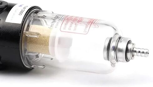 AFR-2000 Pneumatic Filter Air Treatment Unit Pressure Compressor Reducing Valve Oil Water Separation Regulator AFR2000 Gauge(AFR-2000 w PC-6MM) in Kuwait