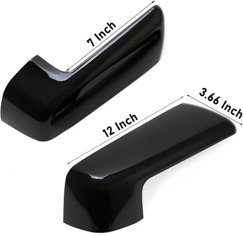 Moonlinks متوافق مع 2019-2025 Chevy Silverado 1500 GMC Sierra 1500 Side Mirror Cover ، Black LH & RH Side Door Extrable Lear View Cap for Silverado 1500 (1 زوج） in Kuwait