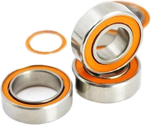 10pcs Hybrid Ceramic Bearing Stainless Casting Spinning Fishing Reels 4x10x4mm 5x8x2.5 6x12x4 8x12x3.5 mm Mini Ball Bearings(SMR126 6X12X4mm) in Saudi Arabia