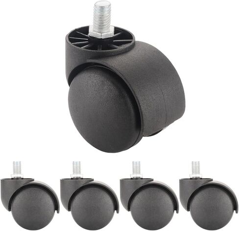 5pcs كرسي المكتب عجلة Universal Mute Caster 2 بوصة 50 كجم بديل بكرات الدوران 360 درجة in Saudi Arabia