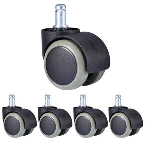 كرسي المكتب العجلة 2 بوصة كتم دوارة الأثاث Castor الأثاث استبدال العجلات Roller Rubber (1 × المسمار) in Kuwait
