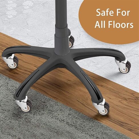 2 Inch Office Chair Wheels for Replacement Rubber Casters Safe for Hardwood Floor and Carpet Set of 5 in Saudi Arabia