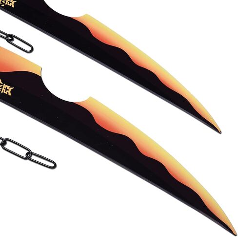 Ziqing Demon Katana Sword Real Metal Uzui Tengen Katana Anime Cosplay Sword ، مجموعة متنوعة من الأنماط ， 30inchs in Saudi Arabia