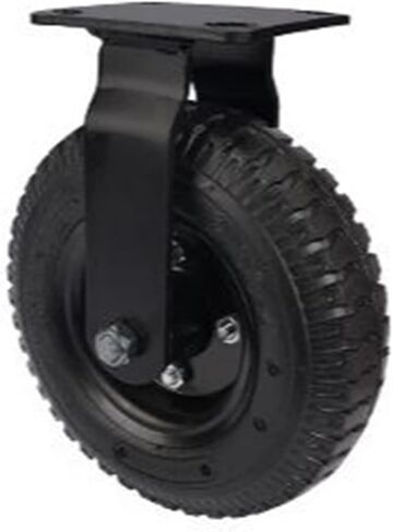 8 Inch Normal Caster Inflatable Rubber Wheel Universal Heavy 1Pcs(8-inch-B-braked) in Saudi Arabia