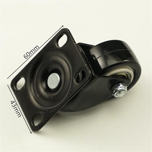 Black 40mm Replacement Swivel Casters Sofa Chairs Office for Trolley Furniture Caster Wheels 4Pcs in Saudi Arabia