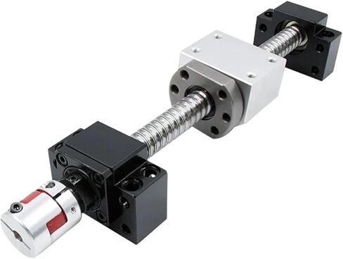 SFU2005 2010 20mm C7 Rolled Ballscrew Set Kit with BKBF15 Support + DSG20H Nut Housing + D30L40 Coupling(SFU2005 5mm Lead,1100mm) in Kuwait