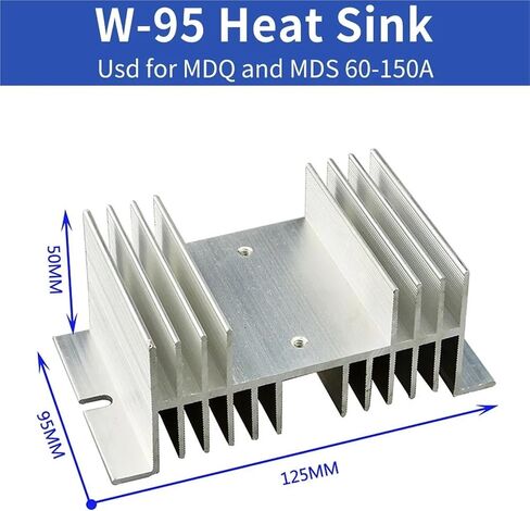 Three Phase Rectifier Bridge MDS150A Bridge Rectifier Module Installation Radiator W-95 125mm x 90mm x 50mm Installed in Saudi Arabia