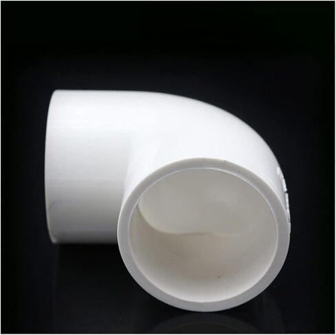 Hose Connector, Tee Pipe Fittings White PVC Fitting Straight Elbow Solid Equal Water Parts 3/4/5 Ways DIY-Shelf(45 Degree Elbow,Inner Dia.25mm) in Saudi Arabia
