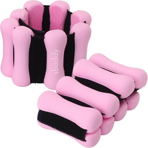Pilates Wrist & Ankle Weights for Women, Wearable Adjustable Arm & Leg Weights Set of 2 (1lb Each), Ankle Weights for Walking, Yoga, Dance, Barre, Home Workouts – 2lbs Total in Saudi Arabia