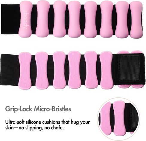 Pilates Wrist & Ankle Weights for Women, Wearable Adjustable Arm & Leg Weights Set of 2 (1lb Each), Ankle Weights for Walking, Yoga, Dance, Barre, Home Workouts – 2lbs Total in Saudi Arabia