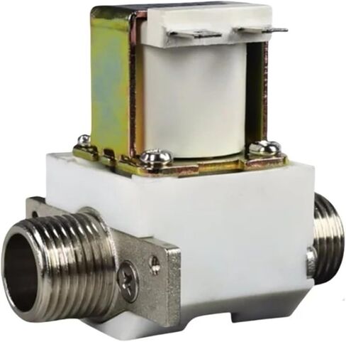 Water Inlet Valve G1/2 Male Thread Copper Solenoid Valve DN15 220V 24V 12V Brass Check Valve 1Pcs(Non-pressure Type,220V_NORMALLY CLOSED) in Saudi Arabia