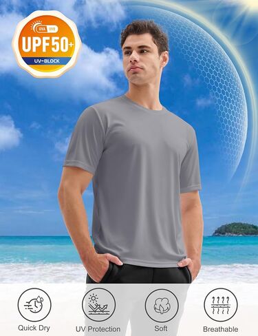 Magcomsen 3 Pack Men Short Shore Dry Dry Dryts Moisture Wicking Upf 50+ Athletic Running Gym Tworkout Twimt Thirts Therts in Saudi Arabia