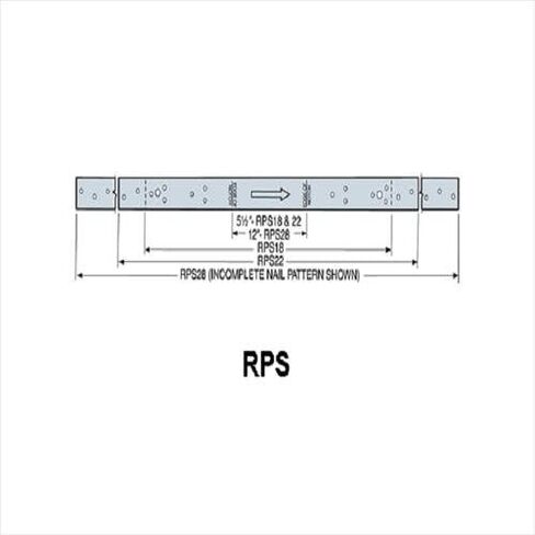 (50 عدد) Simpson Strong-Tie RPS18 1-1/2 بوصة × 18-5/16 بوصة حزام رجعية in Saudi Arabia