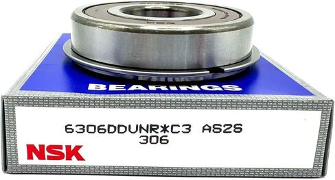 NSK 6306 DDU NR C3 Ball Ball ، Rubber Sealed + Snap Ring 30x72x19 mm in Kuwait