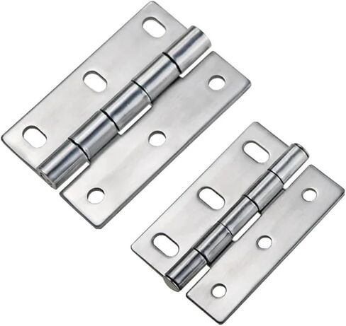 مفصلات صامتة تحمل الحمل 304 هيكل الفولاذ المقاوم للصدأ 1pcs (75mmmx50mmx2mm) in Saudi Arabia