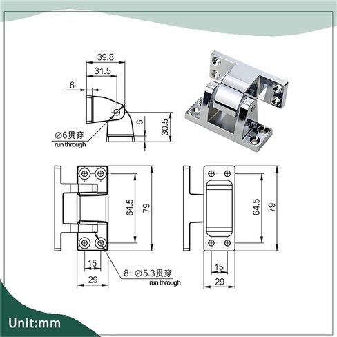 Zinc Alloy Large Door Hinges 1Pcs in Saudi Arabia