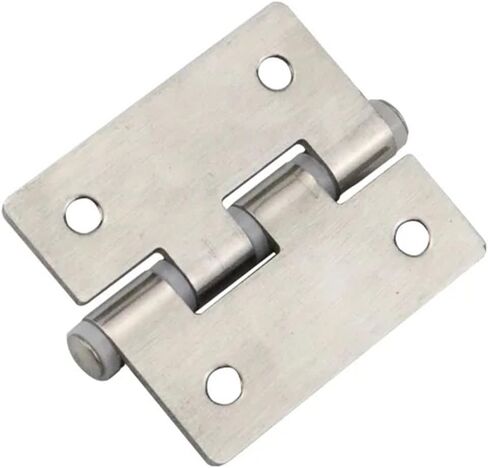304 Stainless Steel Solid with Rubber Pad Buffer Silent Hinge 1Pcs in Saudi Arabia