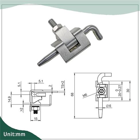 Detachable 304 Stainless Steel Door Hinges 1Pcs in Saudi Arabia