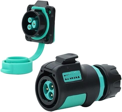 K16 Aviation Plug Socket 2-3-4 Core Square Connector IP67 (2 Core Plug B2 Square Socket 10A500V) in Saudi Arabia