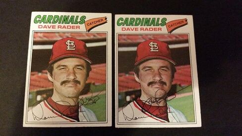 Dave Rader Cardinals 1977 Topps #427 Giants وقعوا توقيعًا أصليًا FB15 - بطاقات البيسبول الموقعة in Saudi Arabia