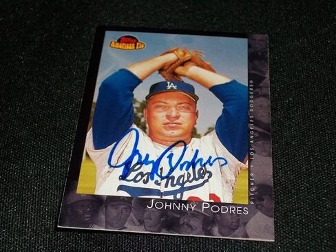 Brooklyn Dodgers Johnny Podres (d.07) Auto Signed 2001 Topps American Pie Card K - Autographed Baseball Cards in Saudi Arabia