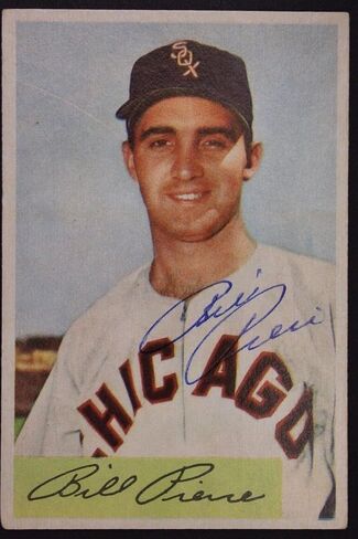 Billy Pierce (D.15) Sox Motographed 1954 Bowman #102 توقيع JSA أصيل - بطاقات موقعة للبيسبول in Saudi Arabia