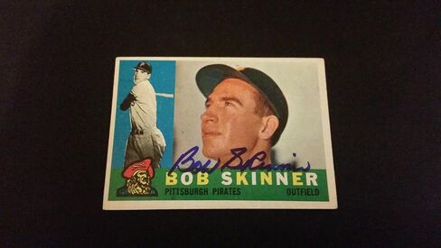 Bob Skinner Pirates 1960 Topps #113 Cardinals Authentic Motograph FB15 - بطاقات البيسبول الموقعة in Saudi Arabia