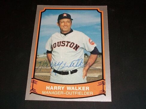 Astros Harry Walker Signed 1989 Pacific #190 JSA C - MLB Autographed Baseball Cards in Saudi Arabia