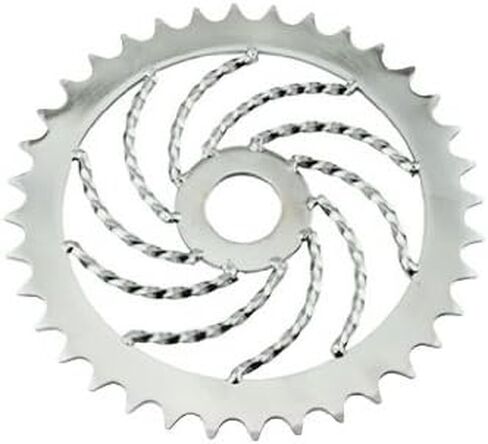 Lowrider Twisted Sprocket 36t 1/2 × 1/8 Chrome. للدراجات ، الدراجات ، طراد الشاطئ ، دراجات Strech ، ليمووس ، مروحية طراد in Saudi Arabia