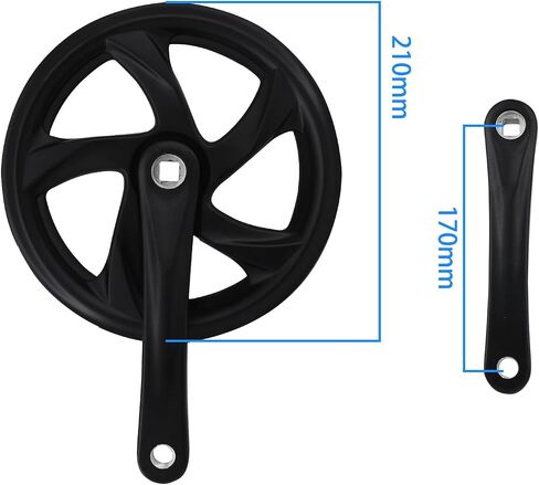 Bicycle Crankset Single Speed 48T with Protective Case for Fixed Gear Bicycles, Urban Folding Bicycles in Saudi Arabia