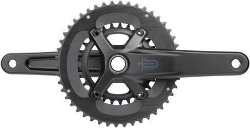 Microshift Sword 2x Crankset - 170 مم ، 10 سرعات ، 46/29T ، 110 Asym BCD ، مغزل 24 مم ، أسود in Saudi Arabia