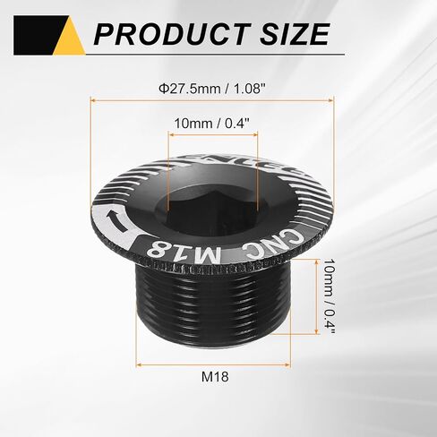 HARFINGTON Crank Cover Screws Aluminum Alloy Bicycle Crank Fixing Bolt Bike Crankset Arm Bolt Chainwheel Screws for Mountain Bikes in Saudi Arabia