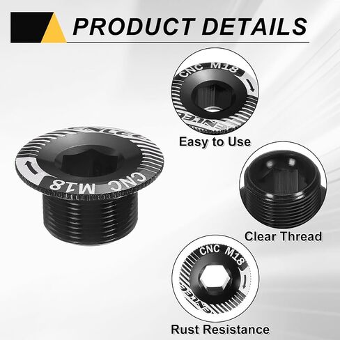 HARFINGTON Crank Cover Screws Aluminum Alloy Bicycle Crank Fixing Bolt Bike Crankset Arm Bolt Chainwheel Screws for Mountain Bikes in Saudi Arabia