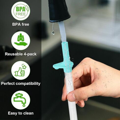 4pcs Replacement Straws with Bite Valve for Zak Designs Kelso 15 oz, with 1 Cleaning Brush Reusable Kids Cup Replacement Straws Accessory for Zak, BPA-Free (Light Blue + Pink) in Saudi Arabia