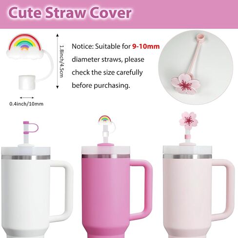 Cup Accessories Set Includes 6Pcs Silicone Spill Proof Stopper, 2Pcs Straw Cover Cap for 9-10 mm Straw, 1Pcs Silicone Boot Compatible with Stanley Cup 40oz&30oz Tumbler(Chili) in Saudi Arabia