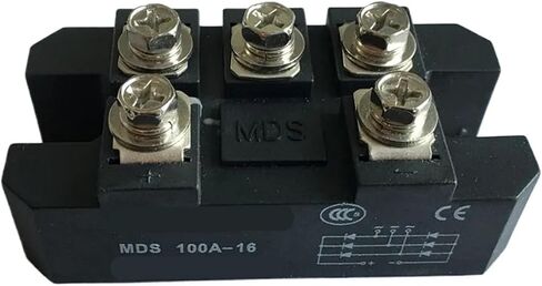 1pc MDS150A 3-Phase Diode Bridge Rectifier 150A Amp 1600V Bridge Rectifier with Heat Sink 125mm x 90mm x 50mm(MDS150A) in Saudi Arabia
