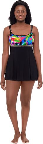 Women's Empire Princess Seam Swimdress W/Hardwear in Kuwait