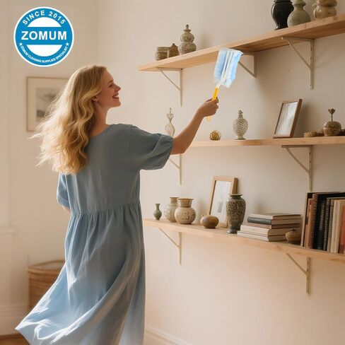 Duster Refills for Swiffer Dusters，Strong Static Dust Removal，Duster Refill Replacement Head for Electronics, Furniture, Blinds（18 PCS+1Handle） in Saudi Arabia