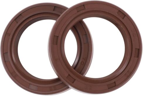 ختم الزيت العالمي TC ختم الختم ختم رمح دوار 22x32x6mm الضغط العالي FKM Rubber Brown 2 PCS in Saudi Arabia