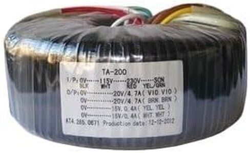 1pcs 200W Toroidal Core Transformer of Copper Enamel Wire for Audio Amplifier Dedicated Power Supply Output 26V 15V in Saudi Arabia