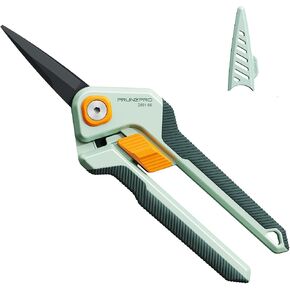 PrunePro Garden Scissors Pruning Shears Sharp Stainless Steel Non-Stick Teflon Coating Blade for Precise Cuts Garden Snip Bonsai Clippers for Plants Rose Flower in Saudi Arabia