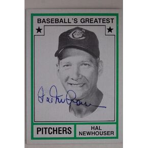 Hal Newhouser (d.1998) HOF Indians Autographed 1982 TCMA #22 Signed Card 17C - MLB Autographed Baseball Cards in Saudi Arabia