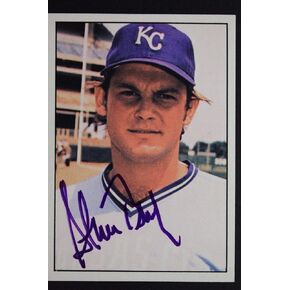 Steve Busby KC Royals Autographed 1975 SSPC #183 Signed Card RARE 16L - MLB Autographed Baseball Cards in Saudi Arabia