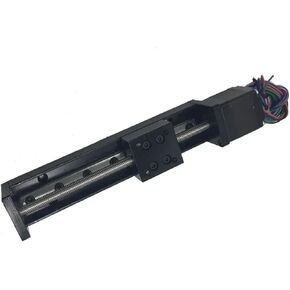 X Y Z Axis Motorized Slide Table T-Type Linear Guide Rail Stage Mini Sliding Table Motor Drive Kit Electric Linear Stage(150mm Stroke,1mm Pitch) in Kuwait